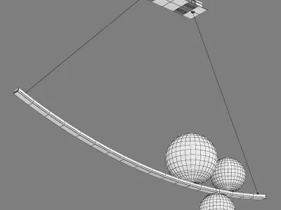 815436 Croco Lightstar Ceiling chandelier 3D model