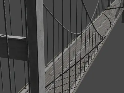 Istanbul Bridge 3D model 3D model