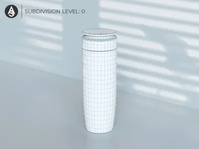 Brightening Cream Low-poly 3D model