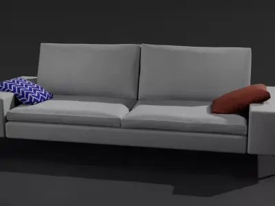 Modern Arena Sofa Free 3D model