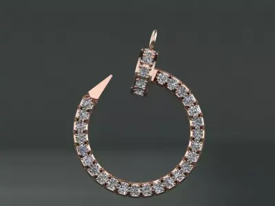 Pendant diamonds 3D print model