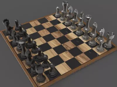 Chess Game 3D model