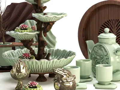 Kitchen Accessory 08 Chinese Style 3D model