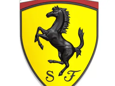 Ferrari Logo 01 3D print model