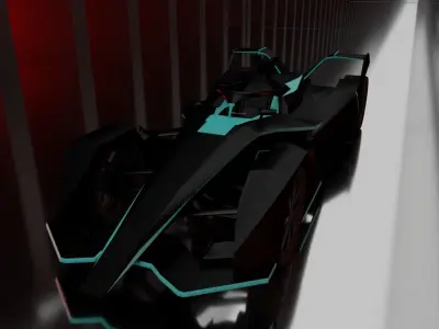 Formula E Car 3D model