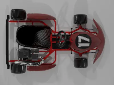 Go-kart go kart Low-poly 3D model