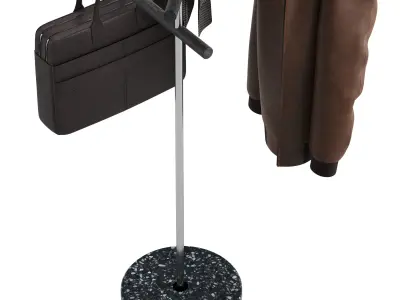 Pianca Contralto con specchio Valet stand 3D model
