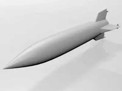 V-2 Rocket 01 3D model