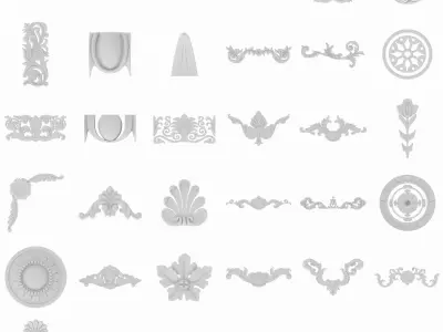 36 Classic Patterns Kitbash Vol 2 3D model