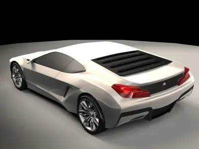 Generic sports car 01 3D model