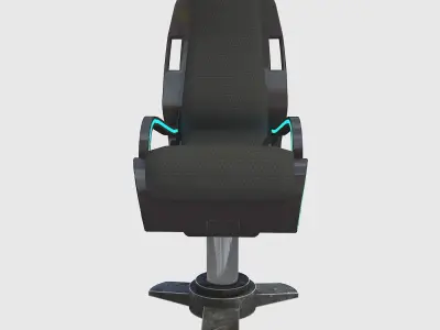 3D SCI FI ARMCHAIR Low-poly 3D model