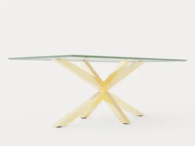 Split Coffee Table 120 Cm Low-poly 3D model