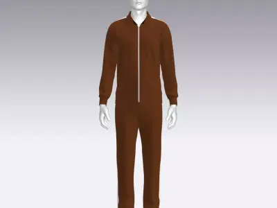 Sport Suit Low-poly 3D model 5