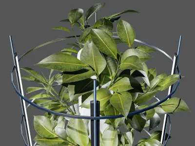 Aeroponics tower V01 Low-poly 3D model