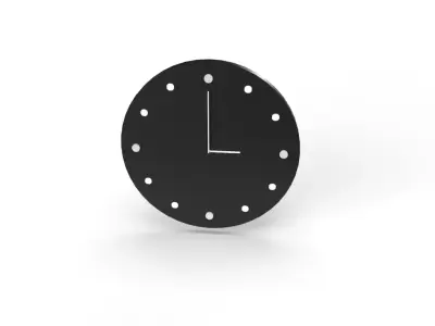 Minimalist Clock Free 3D model
