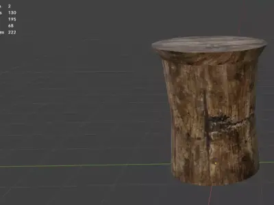 Barrel V1 Low Poly Free low-poly 3D model