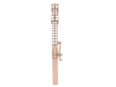 Bracelet 0043 - Bangle - Diamonds 3D print model