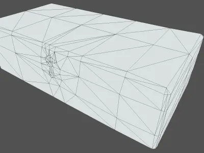 Old Wooden Box - Low Poly - Photogrammetry Low-poly 3D model