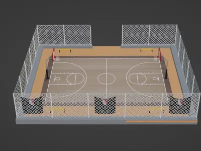 Basketball Stadium - Portland Trail Blazers Low-poly 3D model