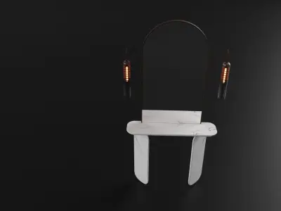 Dresser furniture Low-poly 3D model