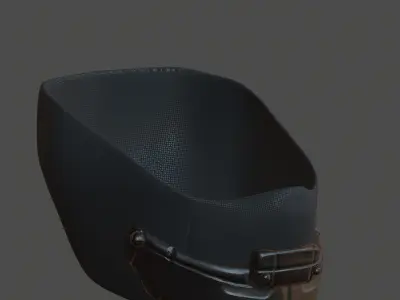 Gas mask helmet 3d model scifi Low-poly  Low-poly 3D model 104