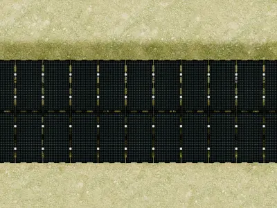 Sample Assembly for New Framed Solar Panel 3D model