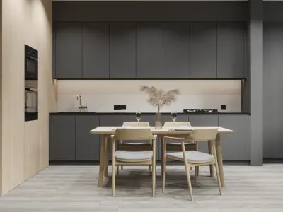 room design in modern style 3D model