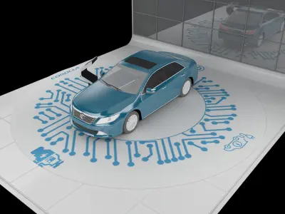 Booth Exhibition Stand a224b 3D model