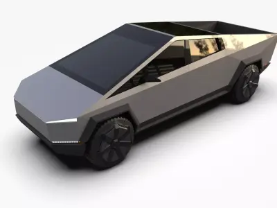 CYBERTRUCK  TESLA  Low-poly 3D model