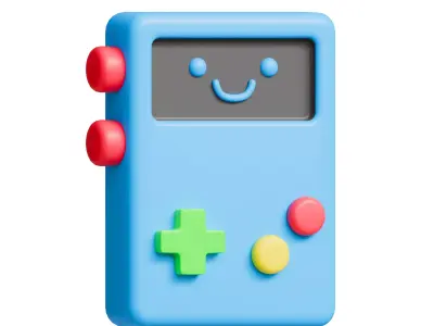 Game cartridge Low-poly 3D model