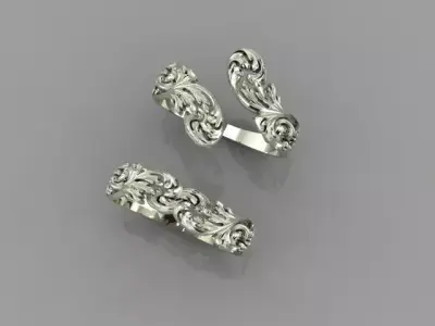 Couple Rings 3D print model