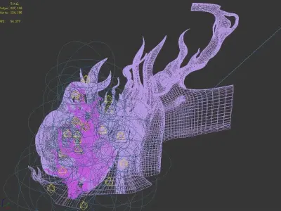 Magic Palace - Decorative Clouds 01 3D model