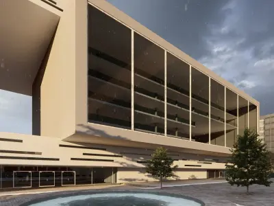 MODERN OFFICE BUILDING 3D model