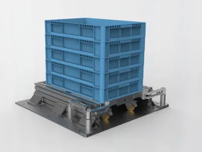 Tool car parking station 3D model