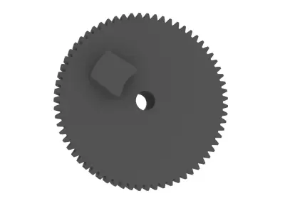 Gear actuator for trunk lock Mitsubishi Pajero Sport 3D print model