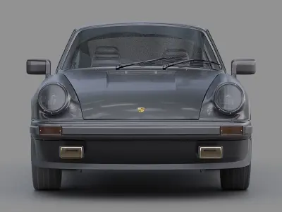 Porsche 911 SC Coupe Low-poly 3D model
