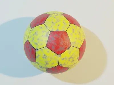 Handball ball Low-poly 3D model