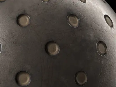 Metal Materials 37- Metal panels By Painting Pbr 4k Sbsar Texture