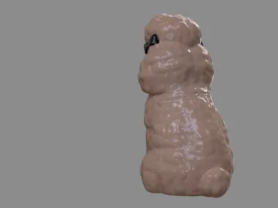 Ceramic Poodle 3D model