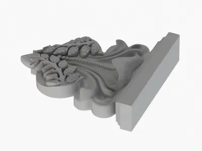 Scroll Corbel 24 3D model