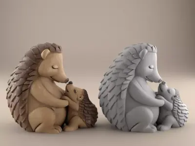 Cute Hedgehog 3D Model for Home Decor and Gifts 3D print model