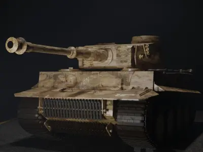 Military vehicle  Low-poly 3D model