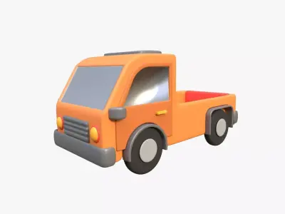 Pickup Van 3D model by slabdsgn