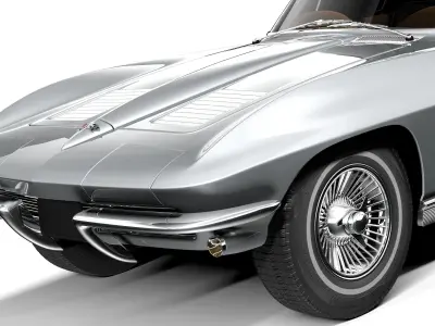 Chevrolet Corvette C2 Coupe 1963 3D model