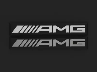 AMG logo 3D model