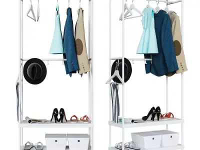 MACCAPER Hanger with storage compartment 3D model