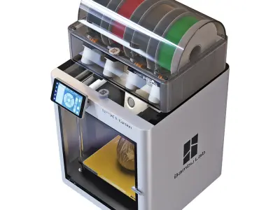 3D printer BambuLab X1 Carbon AMS 3D model