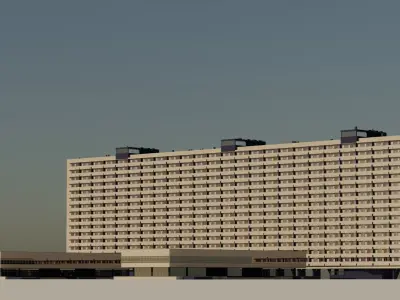 Eastern European Building 006 Free low-poly 3D model