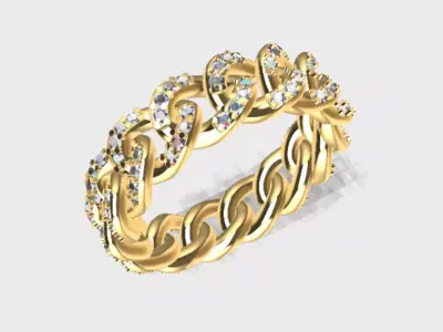 Cuban ring Free 3D print model purchase
