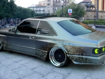 MERCEDES SEC ULTRA WIDE STANCE 3D model